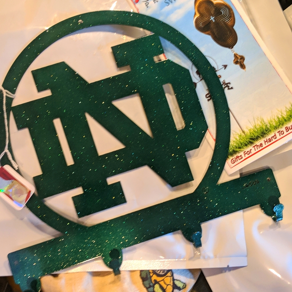 NWT Notre Dame Logo Hooks